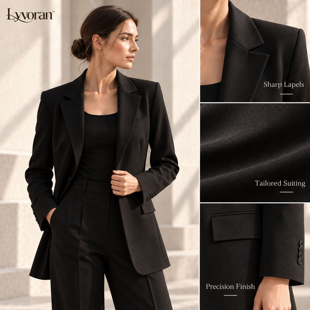 Lyvoran™ Amara Black Tailored Blazer