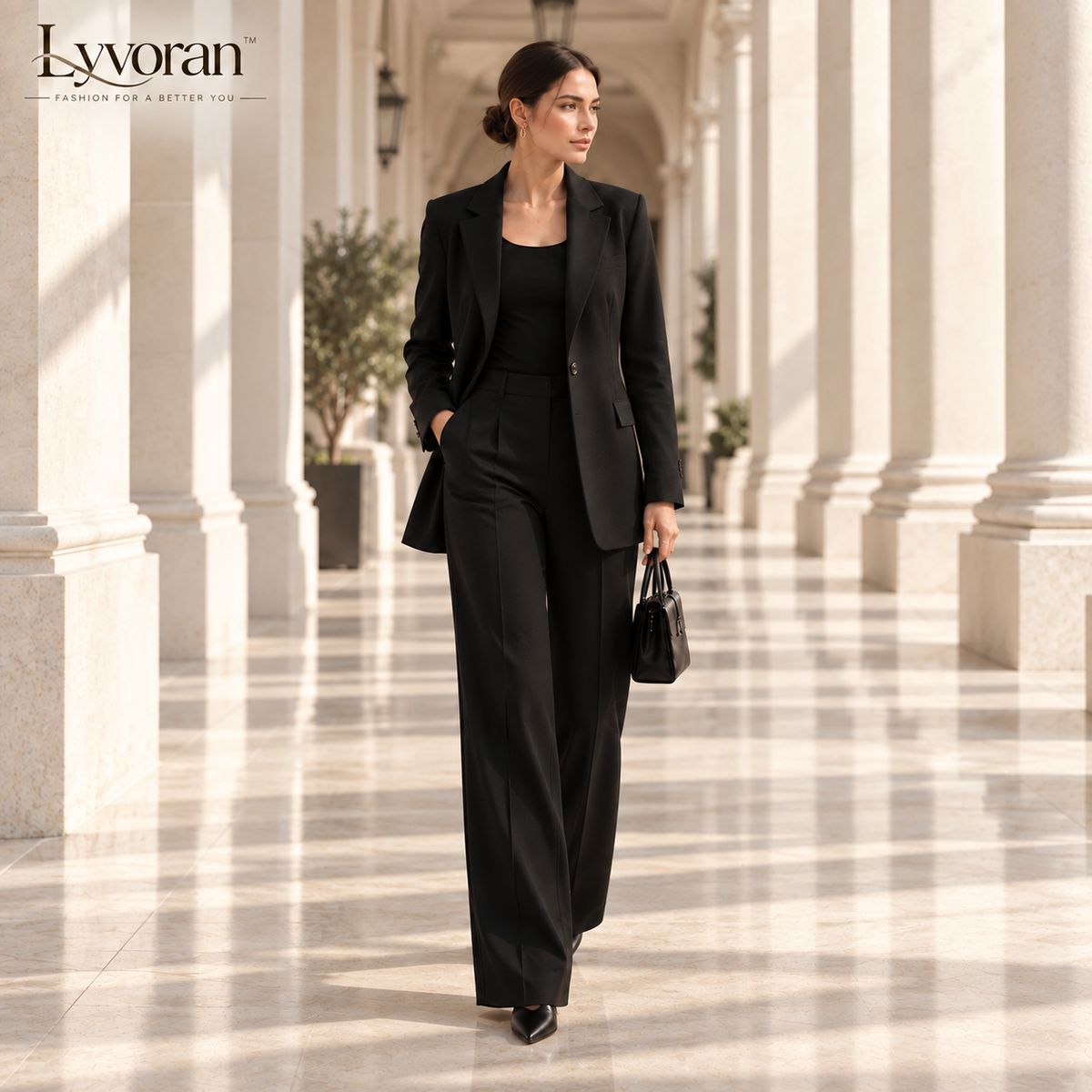 Lyvoran™ Amara Black Tailored Blazer